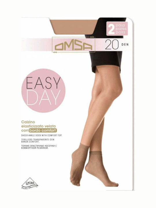 Omsa Easy Day Sosete dama 20 Den Negre