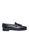 Classic Leather Women's Loafers in Black Color