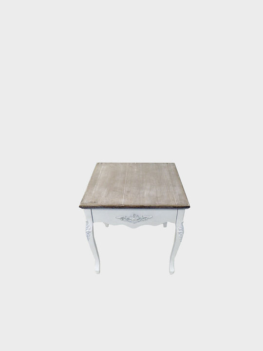 Table Wooden White 60x59x61cm