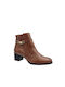 Softies Leather Women's Ankle Boots Tabac Brown