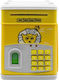 Kinder Spardose Plastik Gelb 13x13x19cm