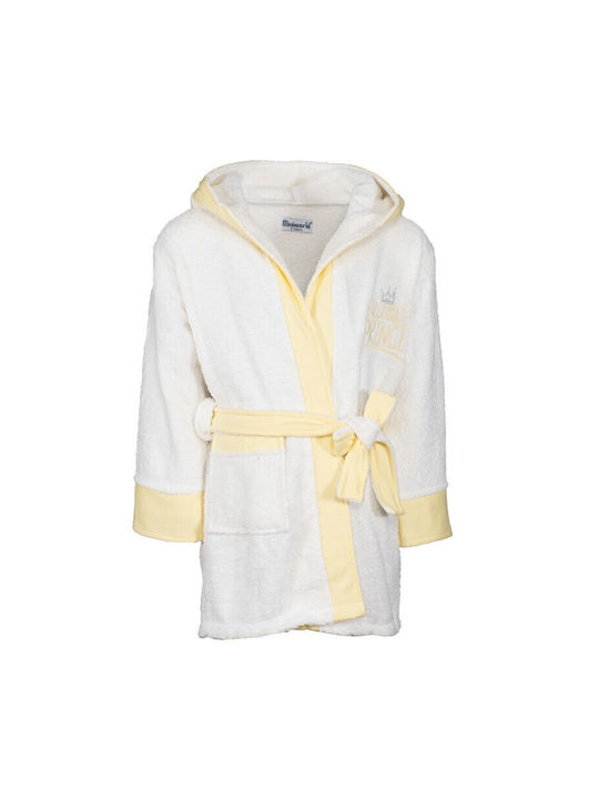 Miniworld Kids Hooded Bathrobe Yellow