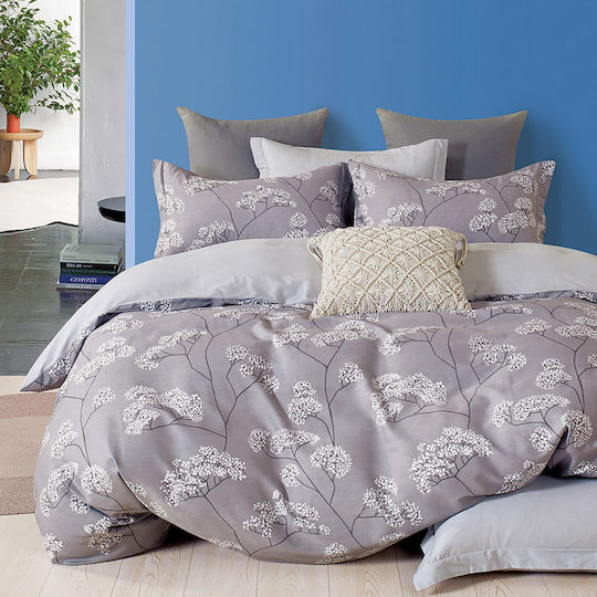 Beauty Home Set Huse Pentru Pilote Bumbac 230x250cm Superdublu Cu 2 Fețe De Pernă Imprimeu