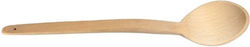 Shallow Wooden Sauce Spoon Brown