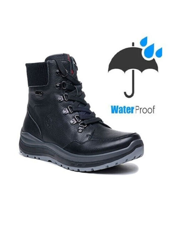 G Comfort Кожени Черен Мъжки ботуши Водоустойчи...