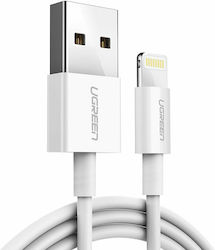 Ugreen Mfi USB-A to Lightning Cable Λευκό 1m (20728)