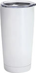 Glass Thermos Stainless Steel White 600ml