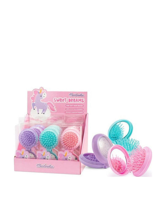 Martinelia Kids Hair Brush Unicorn Light Blue (Various Designs) 1pc