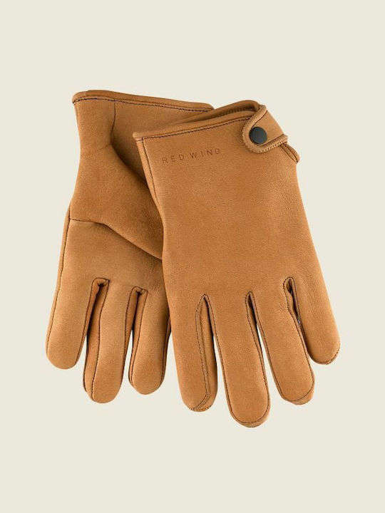 Red Wing Unisex Leather Gloves Tabac Brownc Brown