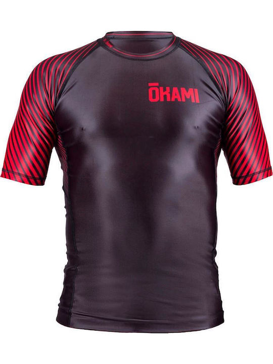 Okami Ανδρική Κοντομάνικη Μπλούζα ORS126 για Jiu-Jitsu Μαύρη