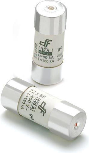 DF electric Safety Cylindrical Porcelain Fast-Bow 22x58mm 50A (054-222580050) 1pcs
