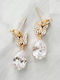 ecarla Earrings Gold Plated with Stones