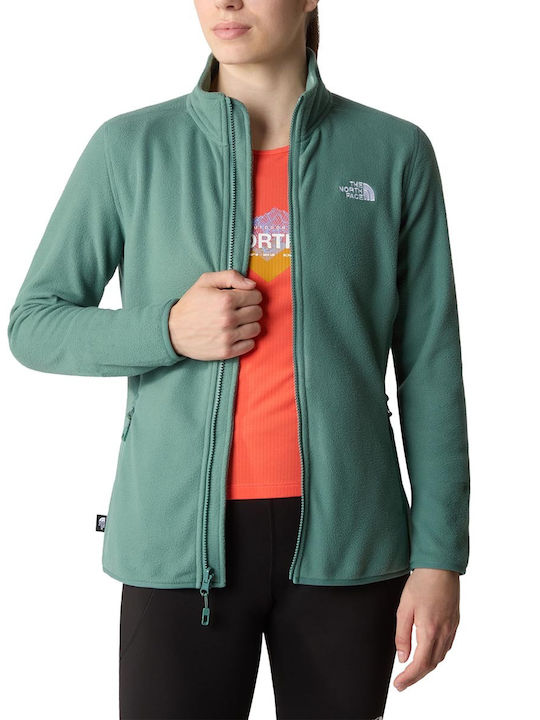 The North Face 100 Glacier Fleece Damen Jacke in Türkis Farbe