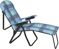 Escape Sunbed-Armchair Beach with Reclining 7 Slots Black