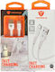Technovo USB 2.0 Kabel USB Typ-C männlich - USB-A Weiß 1m TN-D037
