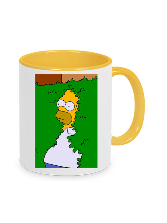 Simpsons Ceramic Cup Yellow 330ml