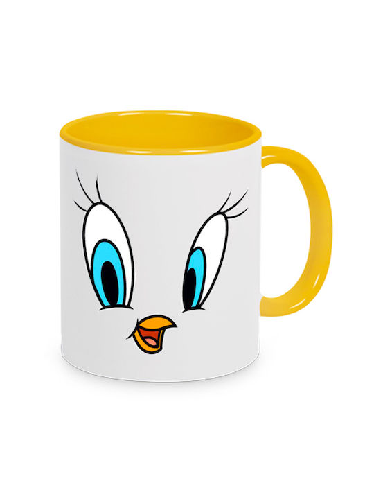 Tweety Ceramic Cup Yellow 330ml