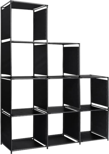 Black Bookcase 130x45x170cm