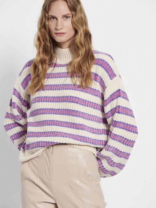 Funky Buddha Women's Long Sleeve Pullover Striped ''''''