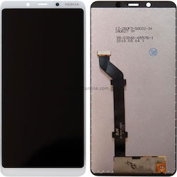 Οθόνη Ips για Nokia 3.1 Plus (Λευκό)