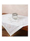 Silk Fashion Καρέ Τραπεζομάντηλο Κοφτό 0698 Ivory 85x85εκ.