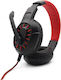 Komc M202 Over Ear Gaming Headset with Connection 3.5mm Red