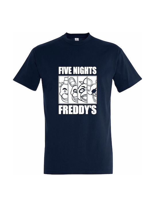 Kids T-shirt French Navy Five Nights At Freddy's Vintage