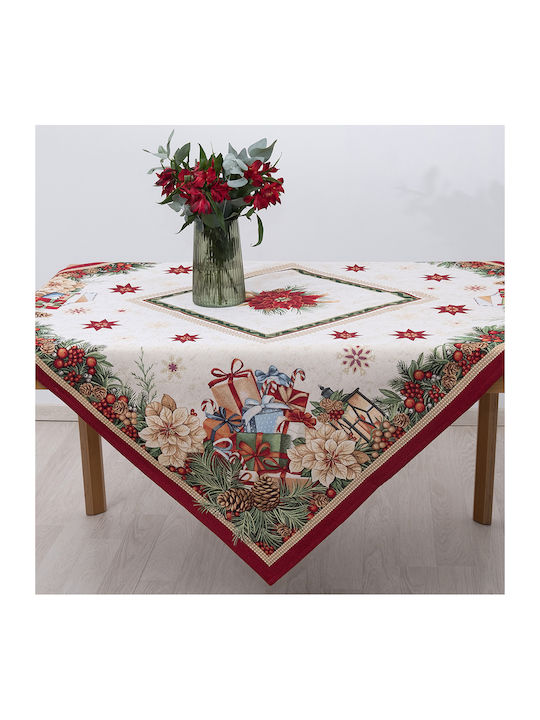 Dimeco Ornament de Crăciun Față de masă Material textil M140xL140cm 1buc