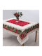 Dimeco Christmas Tablecloth Fabric L180xW140cm 1pcs