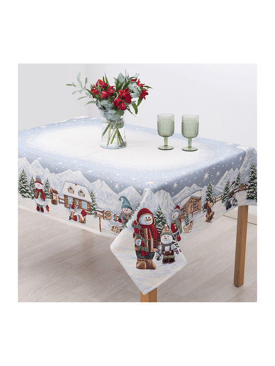 Dimeco Christmas Tablecloth Fabric L180xW140cm 1pcs