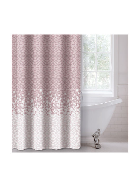 Saint Clair Abstract Des 117 Shower Curtain Pink