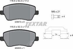 Textar Brake Pad Front 4pcs for Dacia Duster Opel Agila Suzuki Splash / Swift