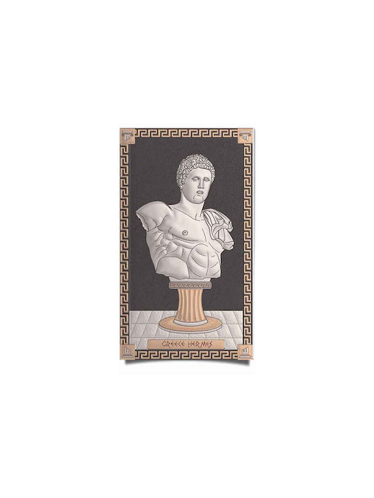 Slevori Θεός Ερμής Πίνακας Ξύλινος 30x18cm