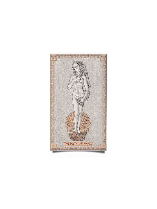 Slevori The Birth of Aphrodite Painting Wooden 7.8x12.5cm