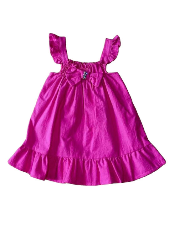 Serafino Kids Dress Fuchsia