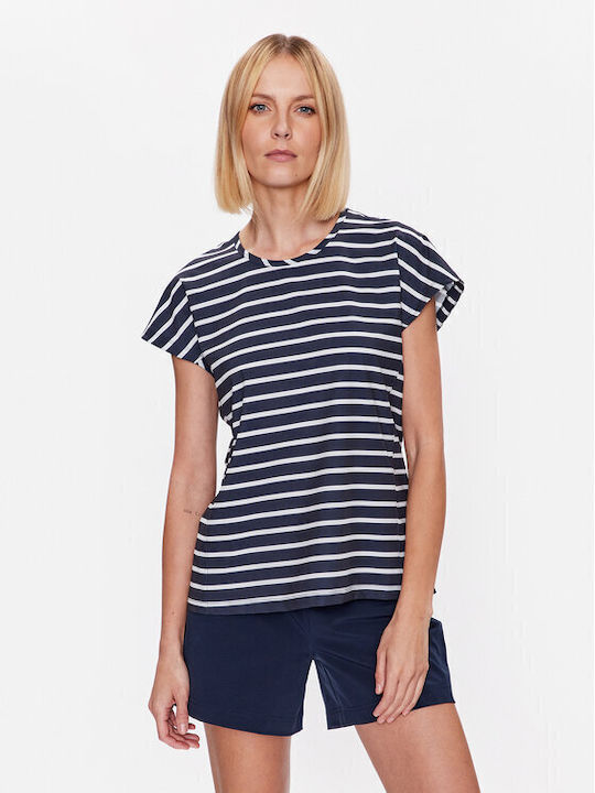 Women's Short Sleeve Top Dark Blue