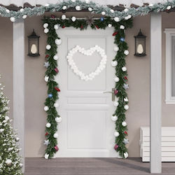 vidaXL Christmas Garland White 1pc