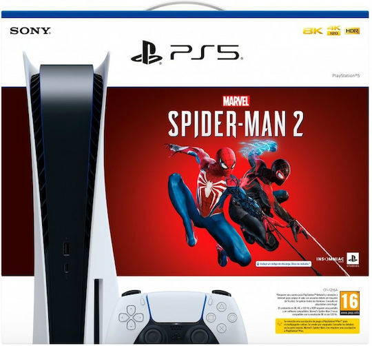 PlayStation 5 Slim Marvel's Spider-Man 2 同梱版 新型PS5『Spider-Man 2』同梱版、数量限定で発売。本体単品と同額の
