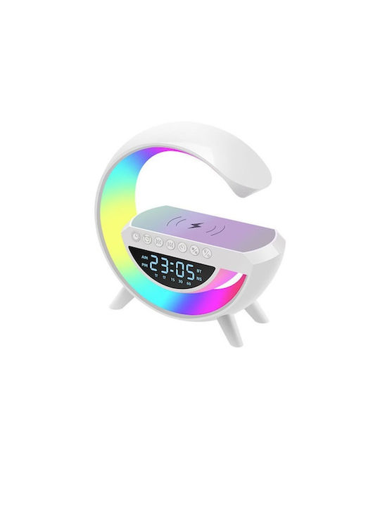 Bluetooth Διακοσμητικό Φωτιστικό με Φωτισμό RGB LED Μπαταρίας σε Λευκό Χρώμα