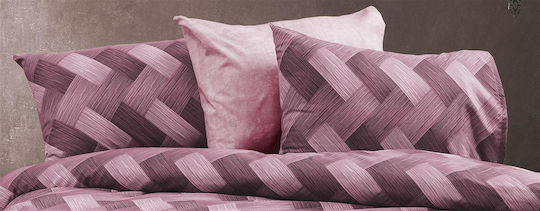 Dimcol Алкмини Калъфка за Възглавница с корица за плик 453 Mauve 50x70см.