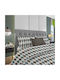 Dimcol Diamond Pillowcase with Envelope Cover 329 Petrol 50x70cm.