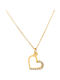 Necklace with design Heart from Gold 14K