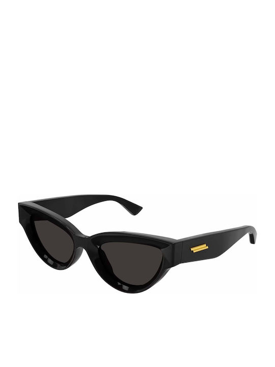Bottega Veneta Damen Sonnenbrille mit Schwarz Kunststoff Gestell und Schwarz Linse BV1249S 001