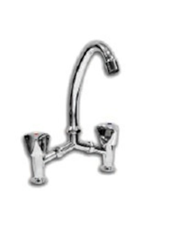 Mixing Sink Faucet Silver