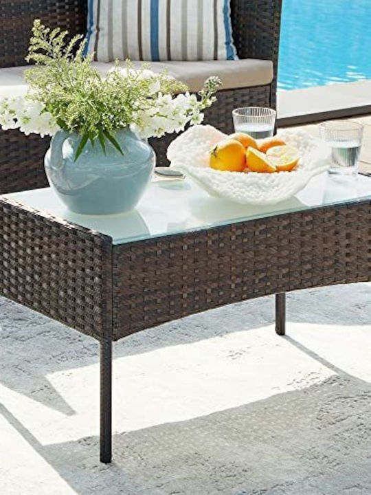 Garden & Outdoor Furniture Sets Living Room Set 4 Pieces Songmics