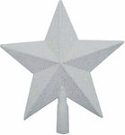 JK Home Decoration Plastic Christmas Decorative Hanging Star 6pcs White