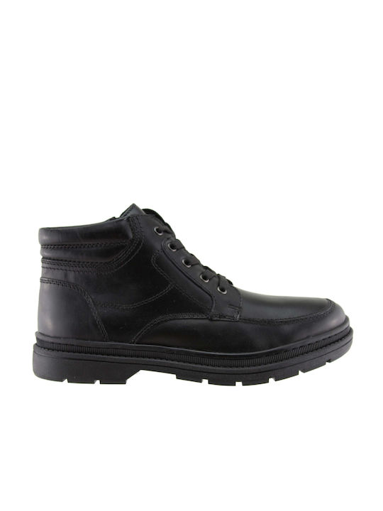 Parroto Parroto Men's Leather Boots Black