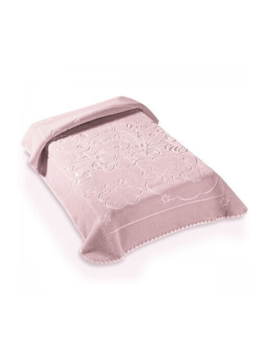 Bunny Bebe Spanish Cot Blanket Belpla Ster Velv...