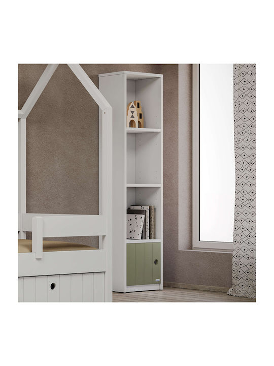 Kids Wooden Bookcase White