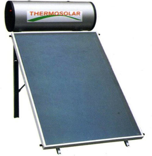 Thermosolar Ηλιακός Θερμοσίφωνας 120lt Glass Διπλής Ενέργειας 2τ.μ. Επιλεκτικός